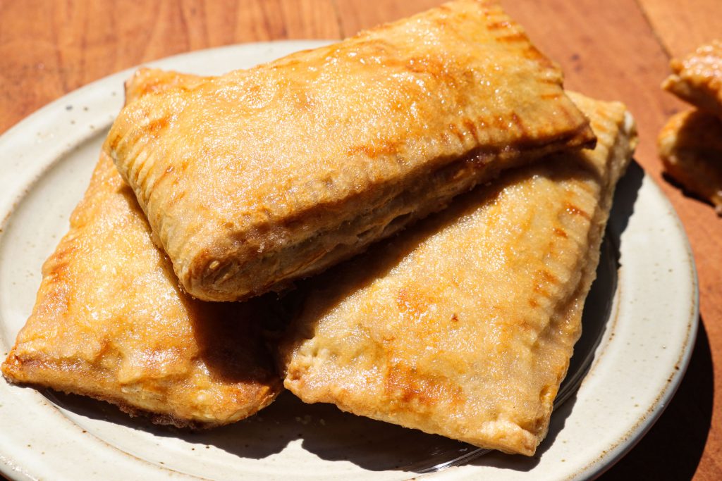 pumpkin pop tarts on a plate